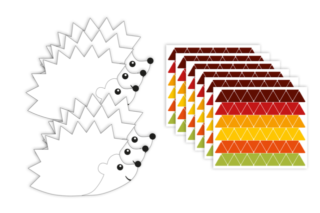 Hedgehog Kit + Stickers - 6 Pieces - 1 - Creative Autumn Kits - 10doigts.com - Kits créatifs d'automne : des activités clé en main pour les enfants - 10doigts.fr