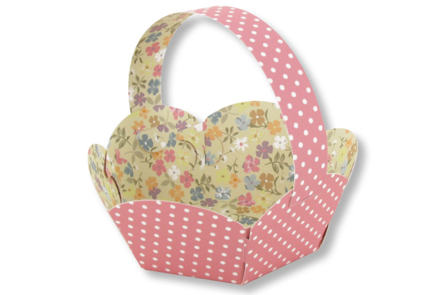 Flower Baskets to Assemble - 6 pcs - 4 - Easter Baskets - 10doigts.com - Paniers de Pâques - 10doigts.fr