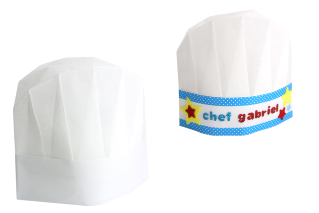 White Chef Hats - 6 Pieces - 2 - Kitchen Items - 10doigts.com - Objets pour la cuisine à personnaliser pour votre décoration - 10doigts.fr