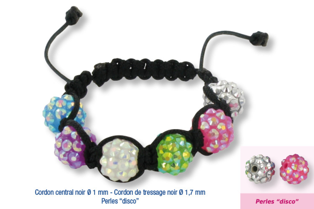 Black polyester rat tail cord - 5 - Rat Tail Cord - 10doigts.com - Cordons queue de rat - 10doigts.fr