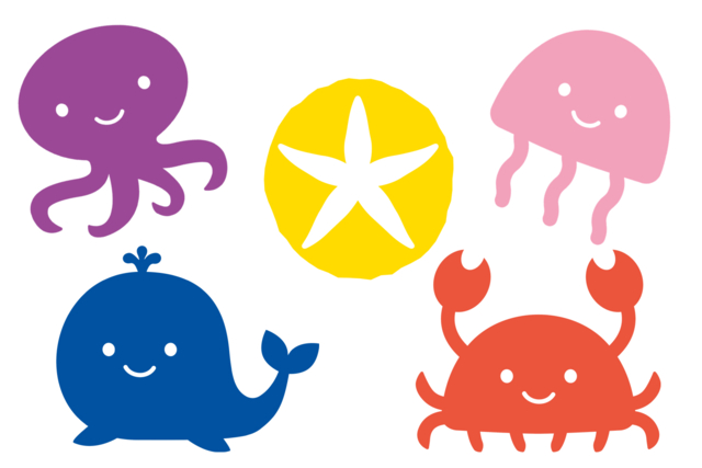 Silhouette de Animales marinos - Maxi lots créatifs pour écoles et collectivités - 10doigts.fr
