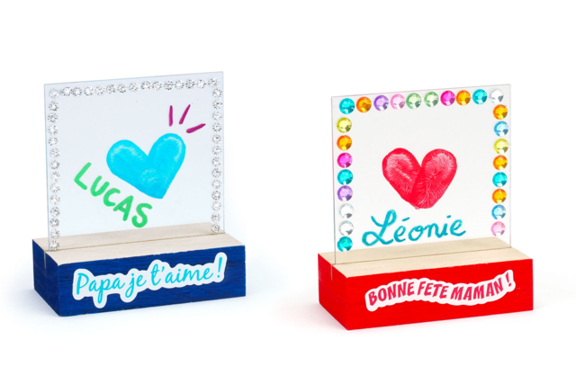 Mini Plexiglass Frames + Bases - 3 Pieces - 8 - Wooden Photo Frames - 10doigts.com - Cadres photo en bois à décorer - 10doigts.fr