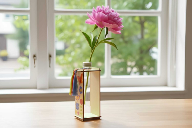 Personalized Wooden Bud Vase - 2 - Home Decor - 10doigts.com - Home Déco - 10doigts.fr