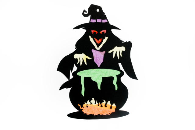 decoraciones de Halloween - Efecto vidriera - Kits créatifs Halloween - 10doigts.fr