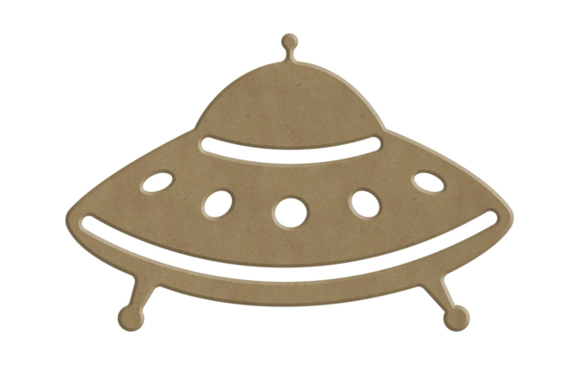 Wooden Flying Saucer to Decorate - 1 - Wooden Shapes - 10doigts.com - Formes en bois à décorer - 10doigts.fr