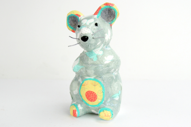 Styrofoam Mouse 14 x 7 cm - 2 - Styrofoam Animals - 10doigts.com - Animaux en polystyrène - 10doigts.fr