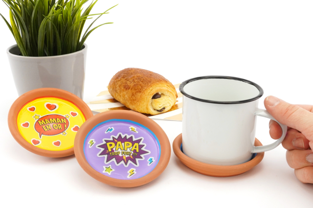 Terracotta Bowls 10 cm - 6 Pieces - 2 - Decorative Ceramic Supports - 10doigts.com - Supports en céramique à décorer - 10doigts.fr