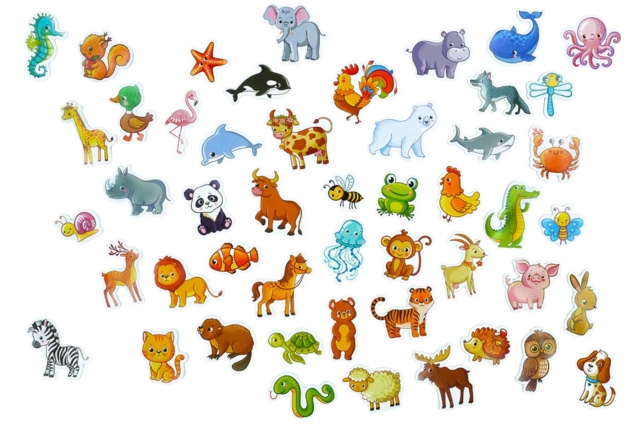 Cute Animal Stickers - 500 pcs - 2 - Animal Stickers - 10doigts.com - Des gommettes animaux pour créer et apprendre dès la maternelle - 10doigts.fr