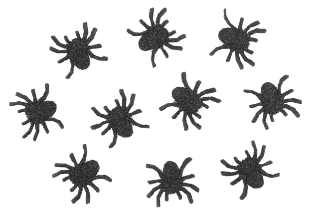 Rubber Spider Stickers - 50 pcs - 1 - Halloween Creative Accessories - 10doigts.com - Accessoires créatifs Halloween - 10doigts.fr