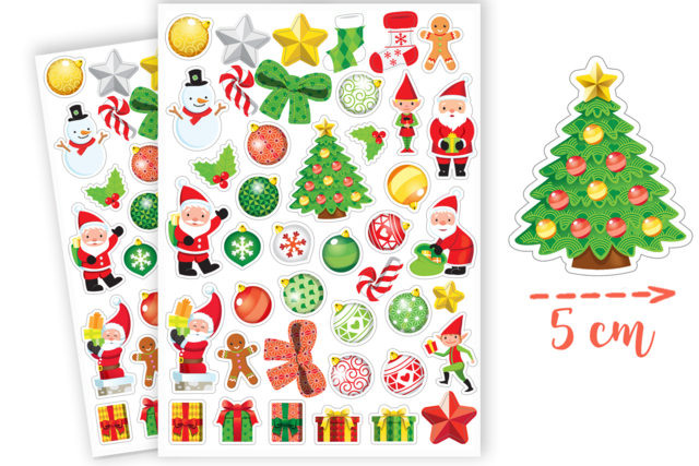 Christmas Stickers - 84 pcs - 1 - Christmas Stickers - 10doigts.com - Gommettes de Noël - 10doigts.fr