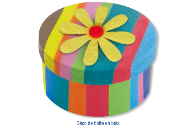 Adhesive Felt Flowers - 8 pcs - 5 - Felt Stickers - 10doigts.com - Stickers en feutrine : du relief et de la texture dans vos créations - 10doigts.fr