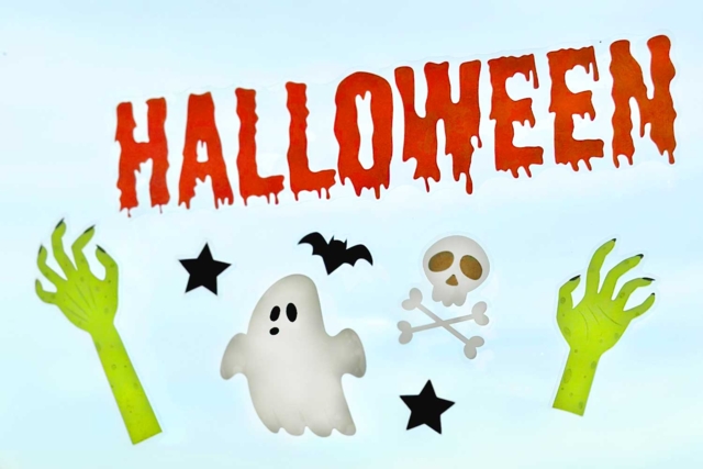 pegatinas halloween ventanas - Kits créatifs Halloween - 10doigts.fr