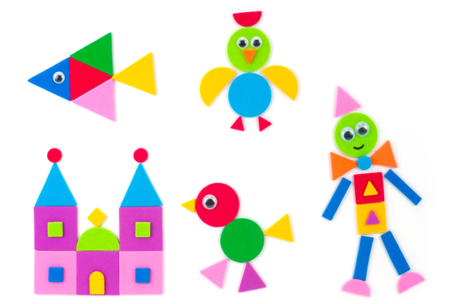 Soft Rubber Geometric Stickers - 1000 pcs - 7 - Foam Stickers - 10doigts.com - Stickers mousse : donnez du volume à vos créations - 10doigts.fr