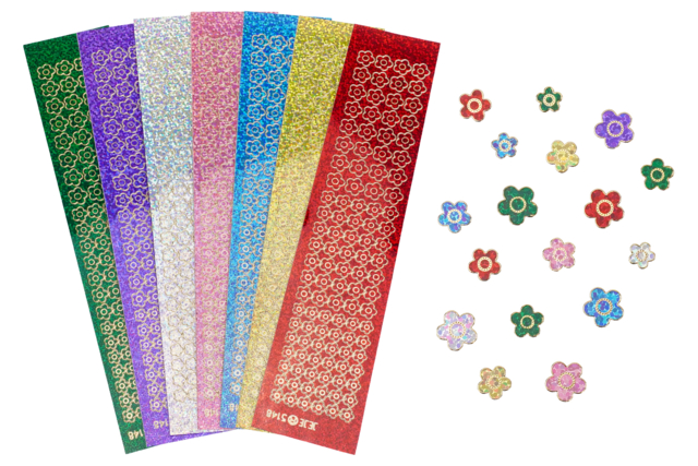 Flower Rhinestone Stickers - 763 pcs - 1 - Flower, Fruit, and Vegetable Stickers - 10doigts.com - Gommettes Fleurs, Fruits et Légumes - 10doigts.fr