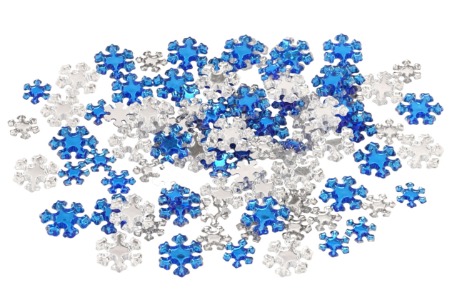 Sparkling Snowflake Rhinestones - 100 pcs - 2 - Rhinestones - 10doigts.com - Strass : apportez de l'éclat à toutes vos créations - 10doigts.fr