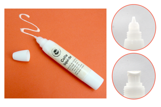 White Glue with Dual Applicator - Solvent-Free - 3 - School Glues - 10doigts.com - Colles scolaires : bâton, blanche, gel et colle forte - 10doigts.fr