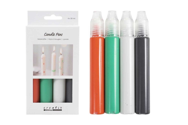 Candle Pens – 4 Christmas Colors - Décorations pour bougies - 10doigts.fr