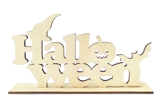 Halloween Wooden Table Decoration - 2 - Halloween Decoration Stands - 10doigts.com - Supports d'Halloween à décorer - 10doigts.fr