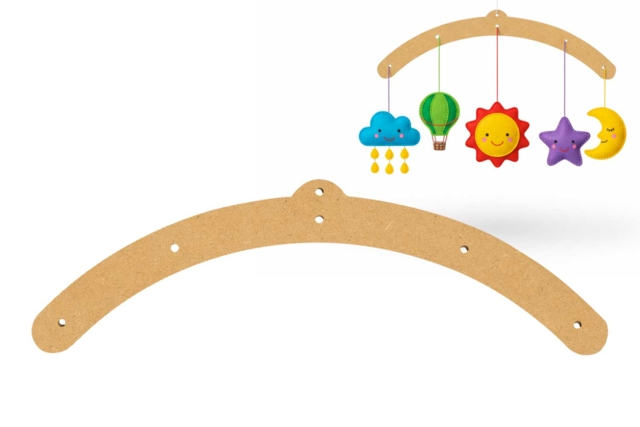 Wooden Mobile Stand - 1 - Wooden Decorative Suspensions - 10doigts.com - Mobile en bois à fabriquer et carillons - 10doigts.fr