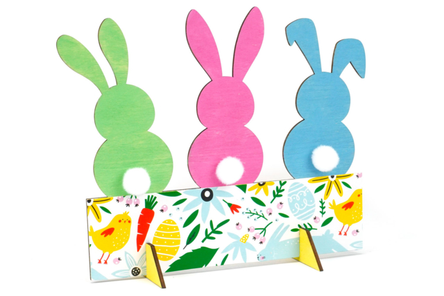 soporte siluetas de conejos - Papiers saisonniers - 10doigts.fr