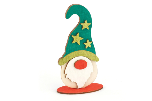Assemble Your Own Gnomes - 4 Pieces - 4 - Christmas Wooden Objects - 10doigts.com - Décorations de Noël en bois - 10doigts.fr