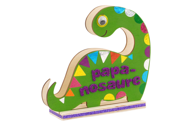 Wooden Dinosaur Smartphone Holder - 3 - Wooden Office Items - 10doigts.com - Objets en bois à décorer pour le bureau - 10doigts.fr
