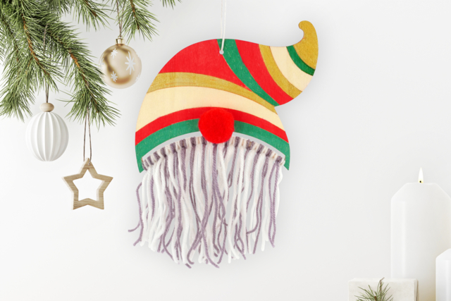 Suspensión Gnomo Árbol - Décorations de Noël en bois - 10doigts.fr