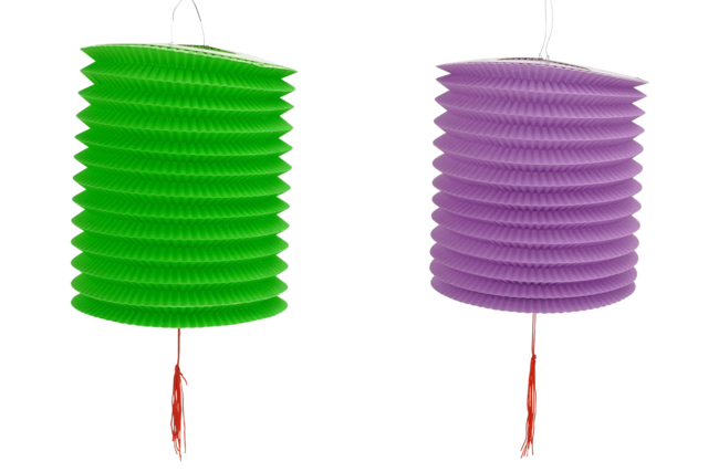 Large Lanterns, Assorted Colors - 6 Pieces - 6 - Lanterns - 10doigts.com - Lampions - 10doigts.fr