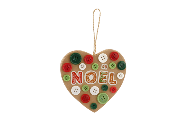 Star and Heart Cardboard Kraft Ornaments - 10 - Christmas Garland and Ornaments - 10doigts.com - Guirlandes et suspensions de Noël - 10doigts.fr