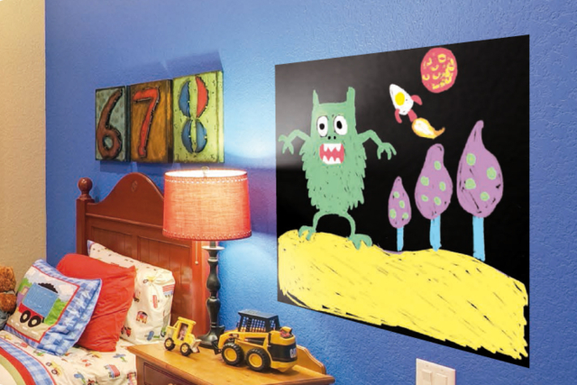 Black Adhesive Board - 2 - Chalks, Boards, Slates - 10doigts.com - Craies, tableaux et ardoises : l'espace de toutes les expressions - 10doigts.fr
