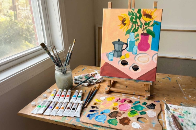 cuadro café - Peinture aux numéros : découvrez l'art du tableau numéroté pour tous - 10doigts.fr