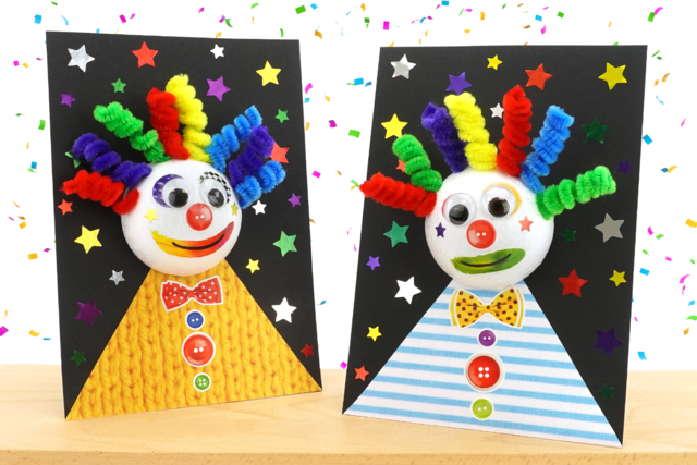 Cuadro payaso - Papiers Format A4 - 10doigts.fr