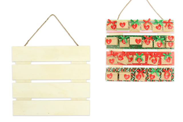Natural Wood Palette Board - 5 - Door Sign - 10doigts.com - Plaque de porte en bois à décorer - 10doigts.fr