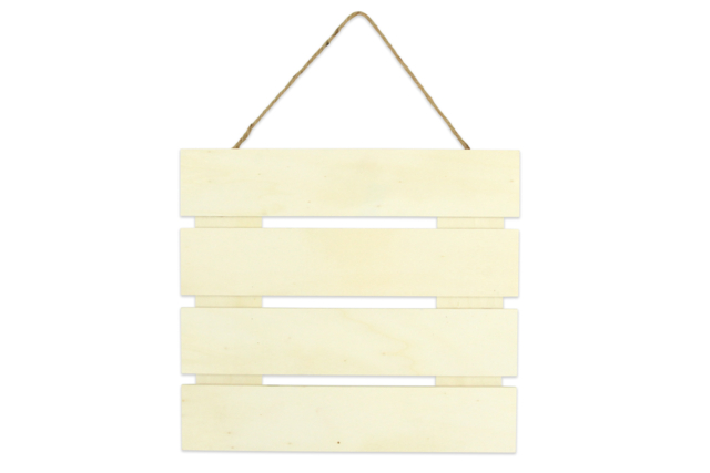Natural Wood Palette Board - 1 - Door Sign - 10doigts.com - Plaque de porte en bois à décorer - 10doigts.fr