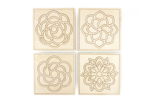Wooden Flower Puzzle Boards - 4 Pieces - 3 - Puzzles - 10doigts.com - Puzzles - 10doigts.fr