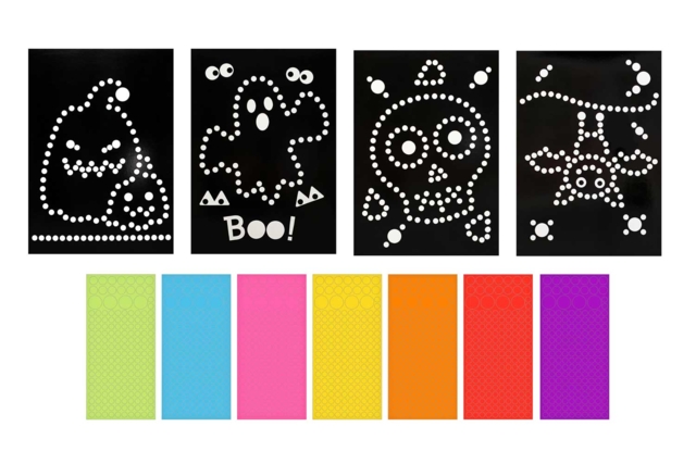 cuadros gomets halloween - Kits créatifs Halloween - 10doigts.fr