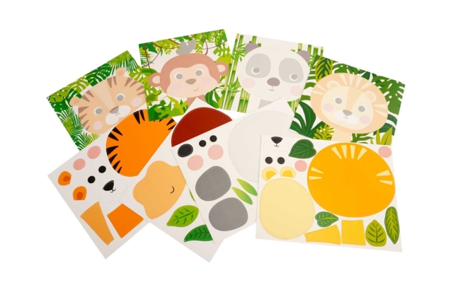 Cuadros puzzle animales de la jungla - 4 unidades - Kits éducatifs : le plaisir d'apprendre par la manipulation - 10doigts.fr