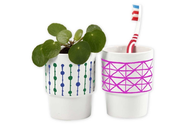 Customizable White Porcelain Mug - 2 - Decorative Ceramic Supports - 10doigts.com - Supports en céramique à décorer - 10doigts.fr