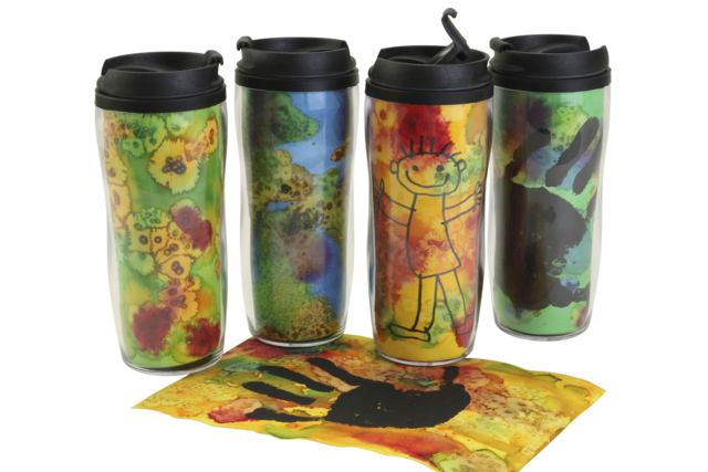 Thermal Mug with Lid - 6 - Transparent Plastic - 10doigts.com - Plastique Transparent - 10doigts.fr