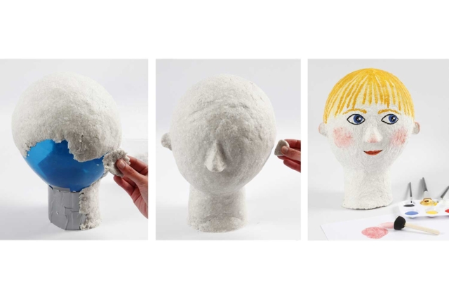 Paper Mâché Paste - 400 g - 4 - Paper Mâché - Self-Hardening Dough - 10doigts.com - Papier mâché - Pâtes auto-durcissantes - 10doigts.fr