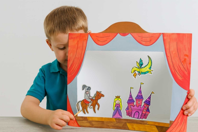 Theater and Characters to Color + Markers - 2 - Coloring Shapes and Drawings - 10doigts.com - Coloriage - 10doigts.fr
