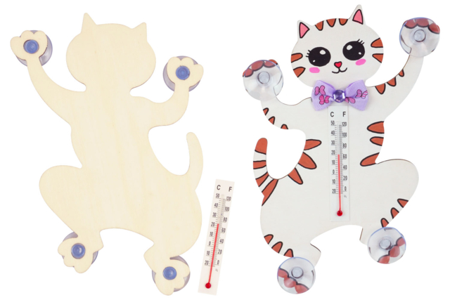 Cat Thermometers - 4 Pieces - 1 - Animal and Nature Kits - 10doigts.com - Kits animaux et nature : créez votre propre univers sauvage - 10doigts.fr