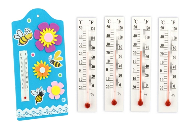 Alcohol Thermometers - 4 Pieces - 1 - Decorative and DIY Thermometers - 10doigts.com - Thermomètres à décorer et à fabriquer - 10doigts.fr