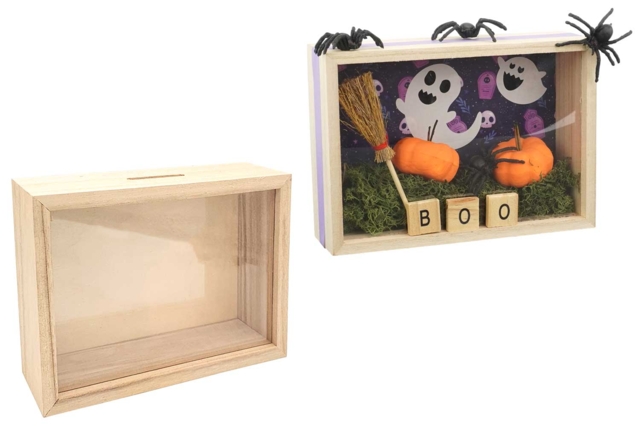 Wooden and Plexiglass Piggy Bank - 5 - Wooden Office Items - 10doigts.com - Objets en bois à décorer pour le bureau - 10doigts.fr