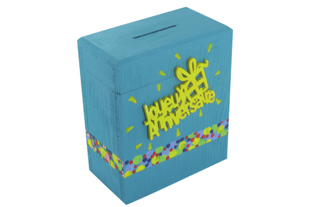 Rectangle Wooden Money Box - 3 - Wooden Office Items - 10doigts.com - Objets en bois à décorer pour le bureau - 10doigts.fr