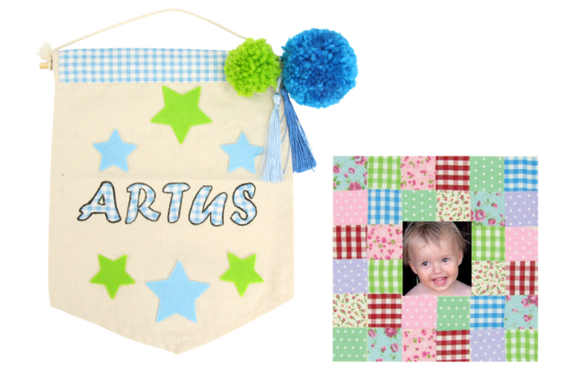 Fancy Adhesive Fabric Sheets - 9 Pieces - 15 - Adhesive Fabrics - 10doigts.com - Tissus adhésifs - 10doigts.fr