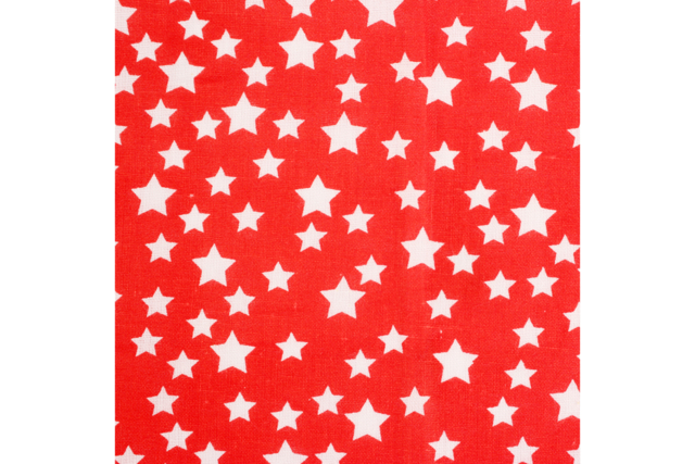 Printed Cotton Fabric Coupon with White Stars on Red Background - 43 x 53 cm - 3 - Fabric Coupons - 10doigts.com - Coupons de tissus - 10doigts.fr