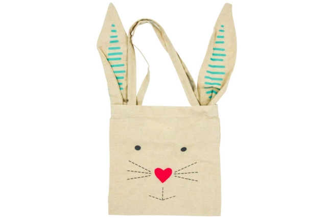 Rabbit Tote Bag - 1 - Easter Baskets - 10doigts.com - Paniers de Pâques - 10doigts.fr