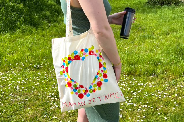 Cotton Tote Bag - 43 X 38 cm - 4 - Cotton, Linen - Textiles - 10doigts.com - Coton, lin - Textiles - 10doigts.fr