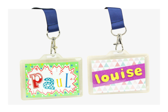 Personalizable Lanyards - 6 Pieces - 2 - Transparent Plastic - 10doigts.com - Plastique Transparent - 10doigts.fr